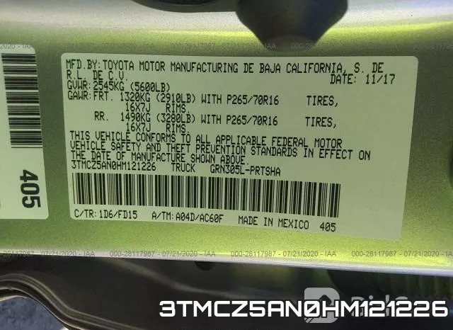 3TMCZ5AN0HM121226 фото 10