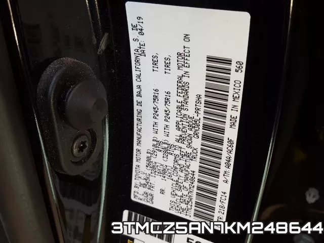 3TMCZ5AN7KM248644 фото 2