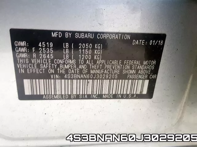4S3BNAN60J3029205 фото 2