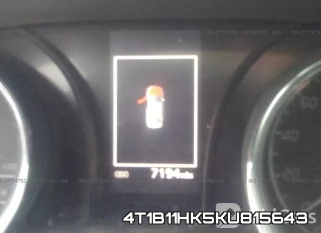 4T1B11HK5KU815643 фото 8