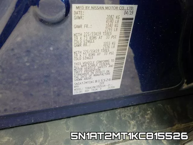 5N1AT2MT1KC815526 фото 2