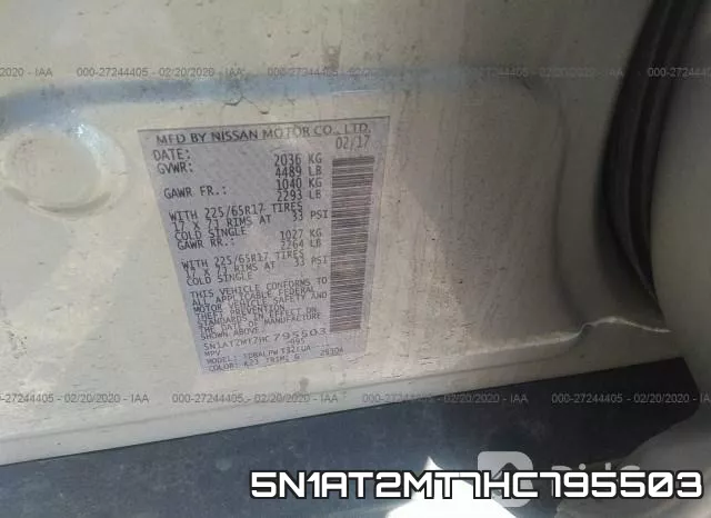 5N1AT2MT7HC795503 фото 10