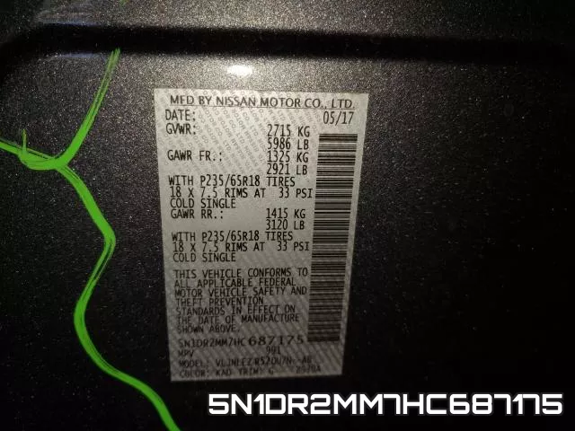5N1DR2MM7HC687175 фото 2