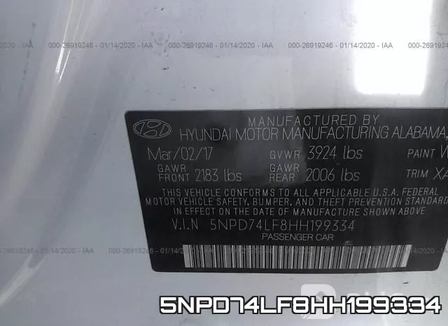 5NPD74LF8HH199334 фото 10