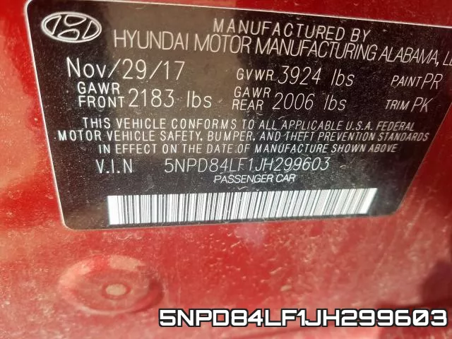 5NPD84LF1JH299603 фото 2