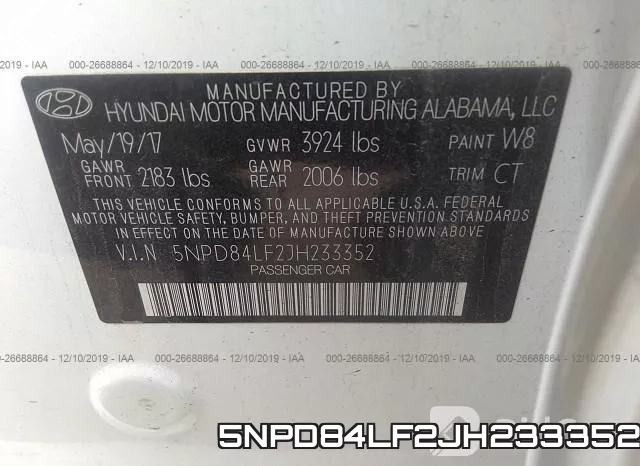 5NPD84LF2JH233352 фото 10