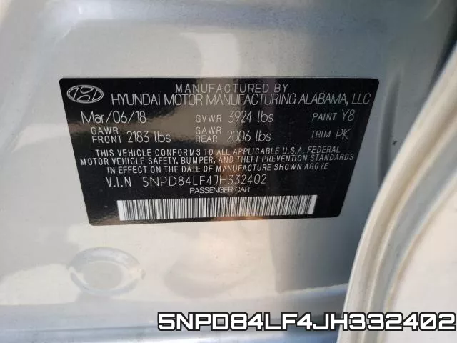 5NPD84LF4JH332402 фото 2