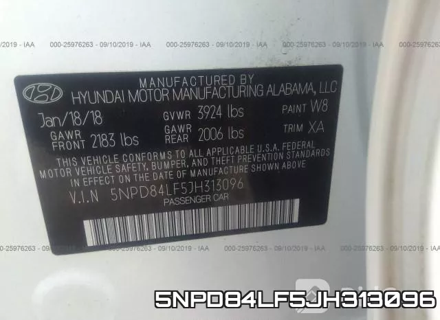 5NPD84LF5JH313096 фото 10