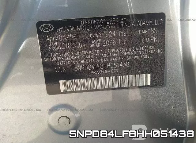 5NPD84LF8HH051438 фото 10