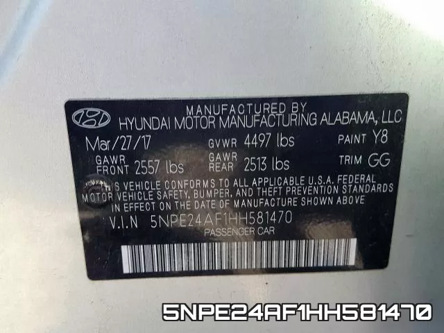 5NPE24AF1HH581470 фото 2