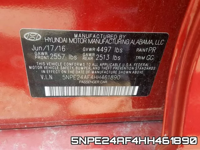 5NPE24AF4HH461890 фото 2
