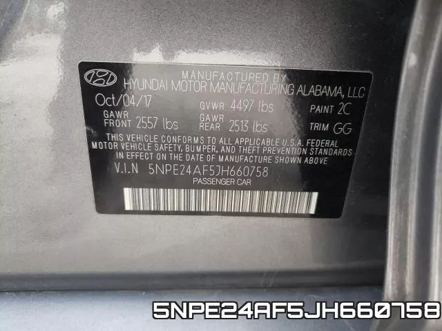 5NPE24AF5JH660758 фото 2