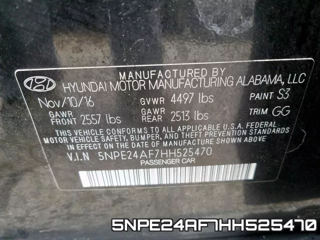5NPE24AF7HH525470 фото 2