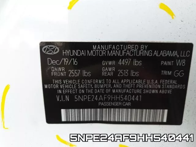 5NPE24AF9HH540441 фото 2
