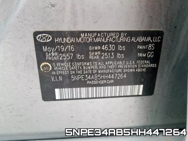 5NPE34AB5HH447264 фото 2