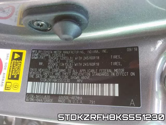 5TDKZRFH8KS551230 фото 2