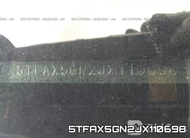 5TFAX5GN2JX110698 фото 10