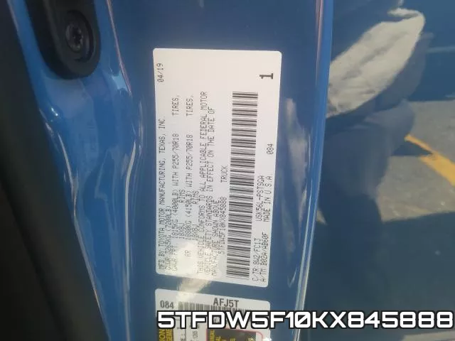 5TFDW5F10KX845888 фото 2