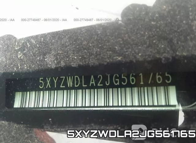 5XYZWDLA2JG561765 фото 10