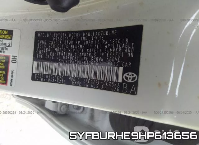 5YFBURHE9HP613656 фото 10