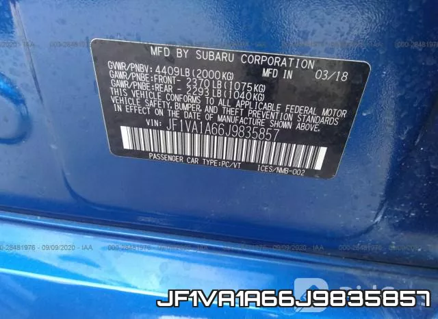 JF1VA1A66J9835857 фото 10