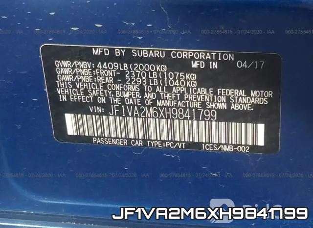JF1VA2M6XH9841799 фото 10