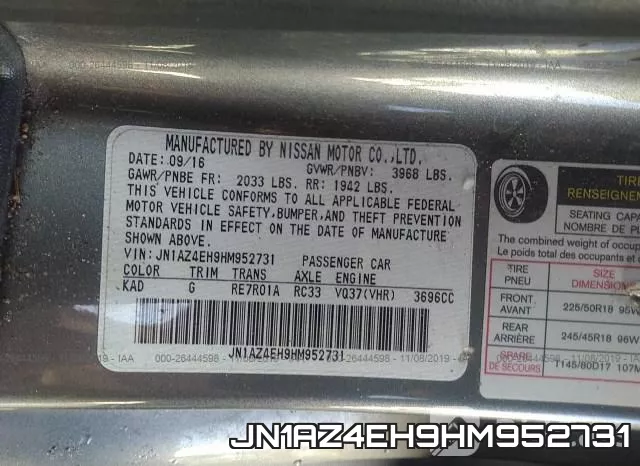 JN1AZ4EH9HM952731 фото 10