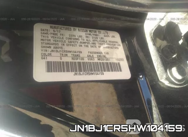 JN1BJ1CR5HW104159 фото 10