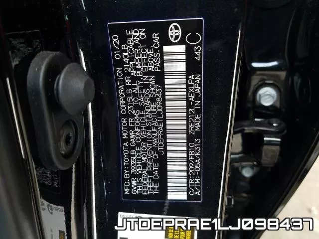JTDEPRAE1LJ098437 фото 2
