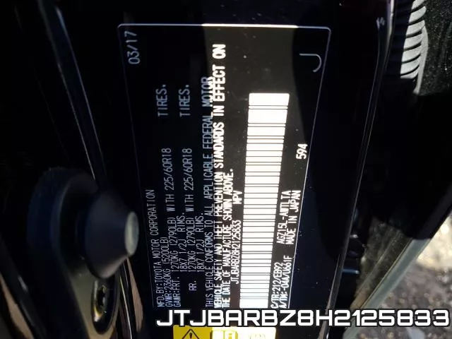 JTJBARBZ8H2125833 фото 2