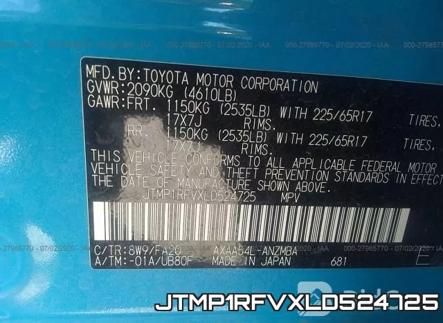 JTMP1RFVXLD524725 фото 10