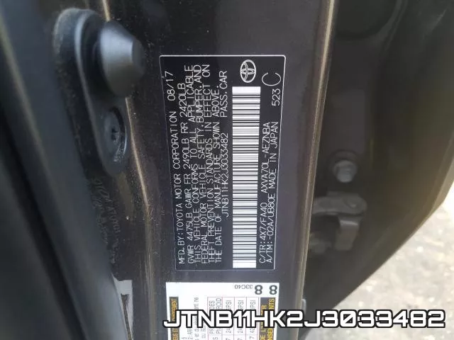 JTNB11HK2J3033482 фото 2