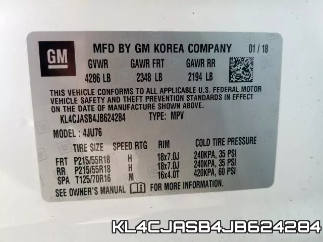 KL4CJASB4JB624284 фото 2