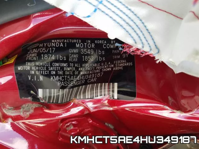KMHCT5AE4HU349187 фото 2