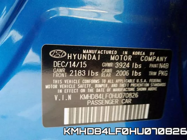 KMHD84LF0HU070826 фото 2