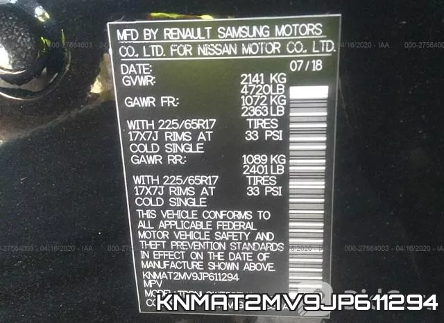 KNMAT2MV9JP611294 фото 10