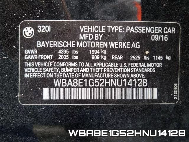 WBA8E1G52HNU14128 фото 2