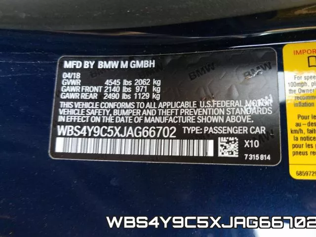 WBS4Y9C5XJAG66702 фото 2