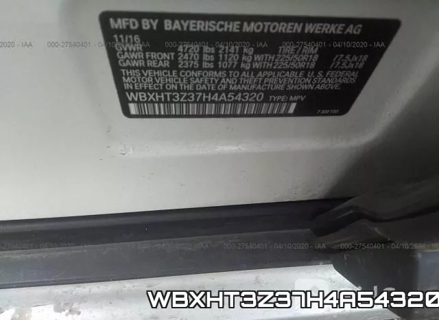 WBXHT3Z37H4A54320 фото 10