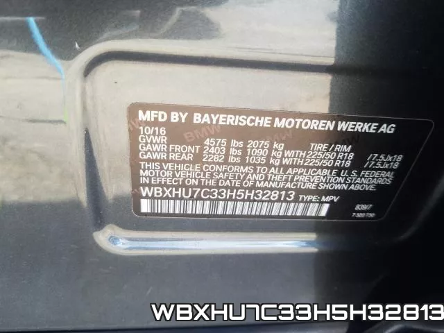 WBXHU7C33H5H32813 фото 2