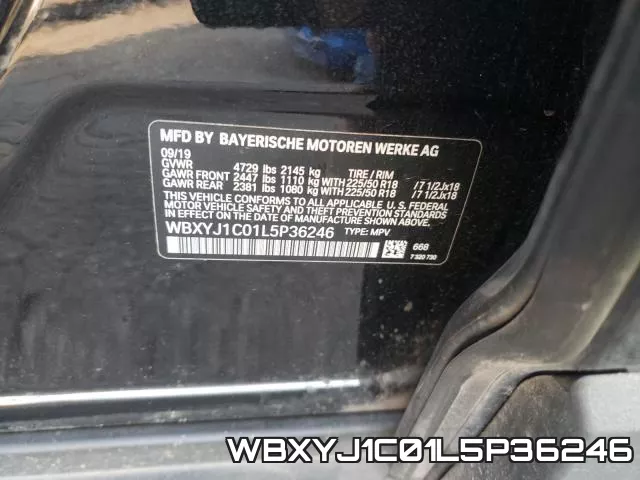 WBXYJ1C01L5P36246 фото 2
