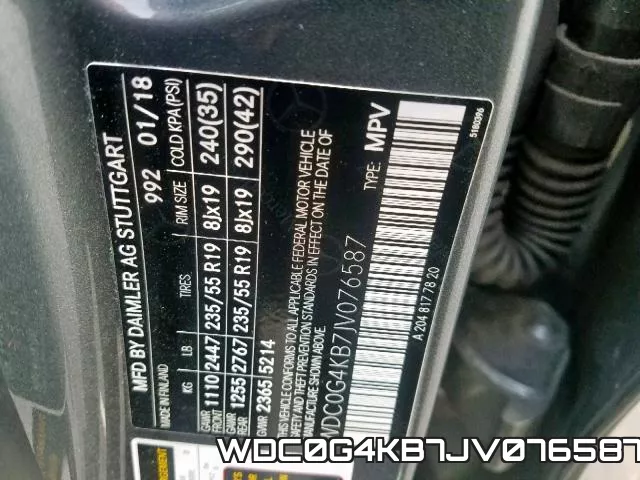 WDC0G4KB7JV076587 фото 2