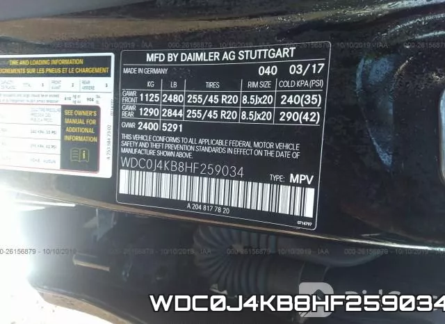 WDC0J4KB8HF259034 фото 10