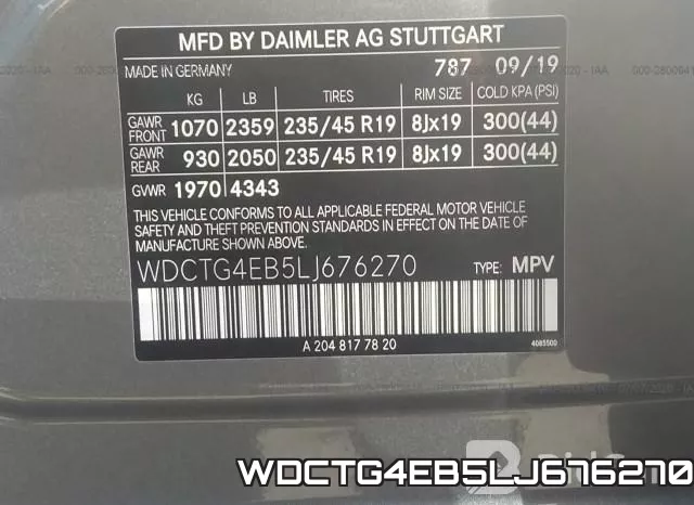 WDCTG4EB5LJ676270 фото 10