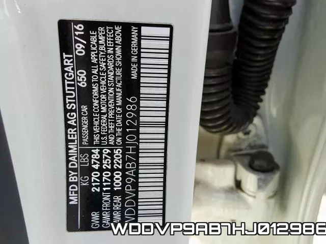 WDDVP9AB7HJ012986 фото 2