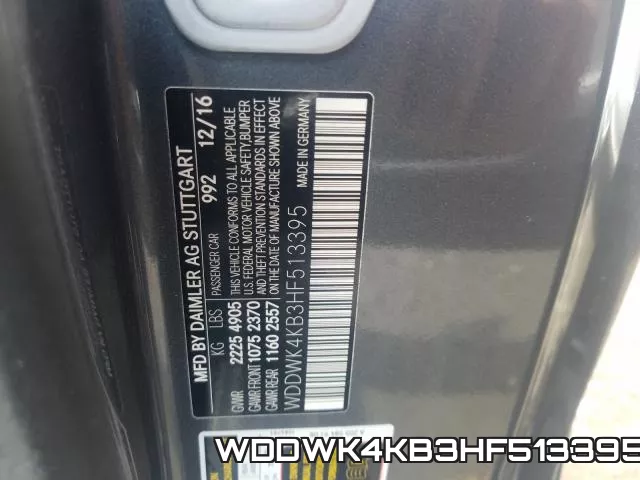 WDDWK4KB3HF513395 фото 2