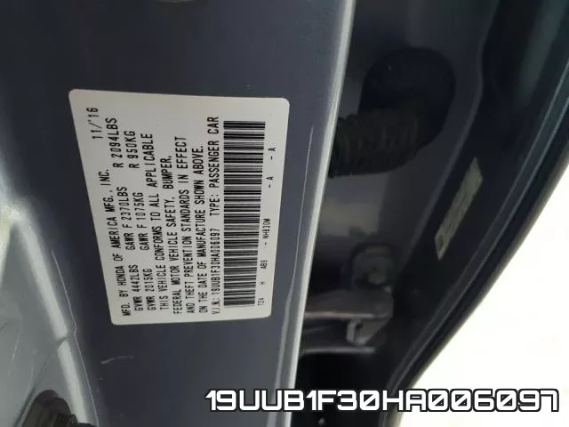 19UUB1F30HA006097 фото 2
