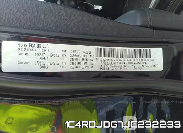 1C4RDJDG7JC232233 фото 10