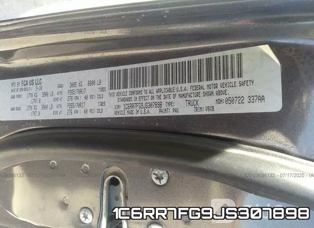 1C6RR7FG9JS307898 фото 10