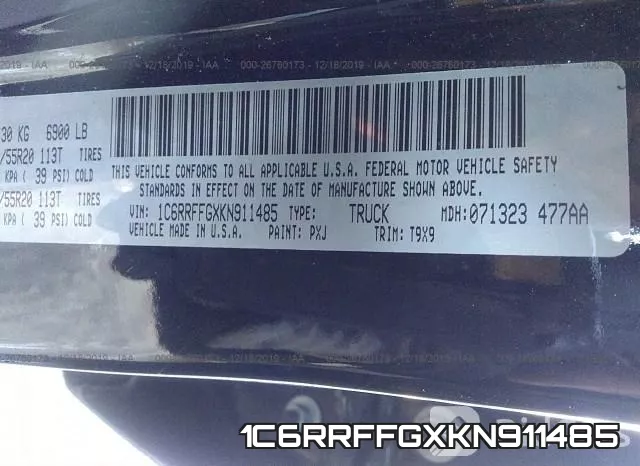 1C6RRFFGXKN911485 фото 10